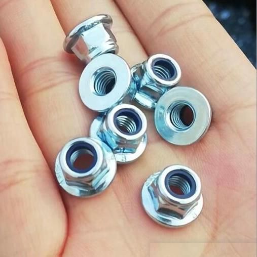 Hexagonal Flange Nylon Lock Nuts with Non-Metallic Insert, Hex Nut, K Lock Nut, 2h Nut