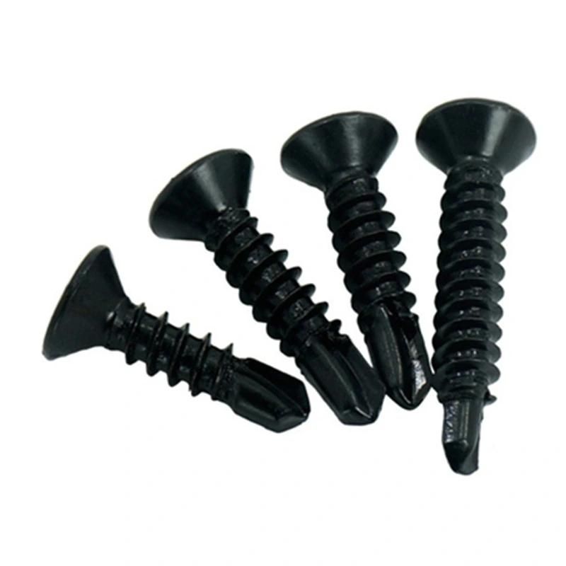 Black Oxide Finish Countersunk Head Self Drilling Screw