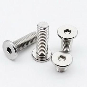 Flat Low Profile Head Hex Drive Fastener Carbon Stainless Steel Screw