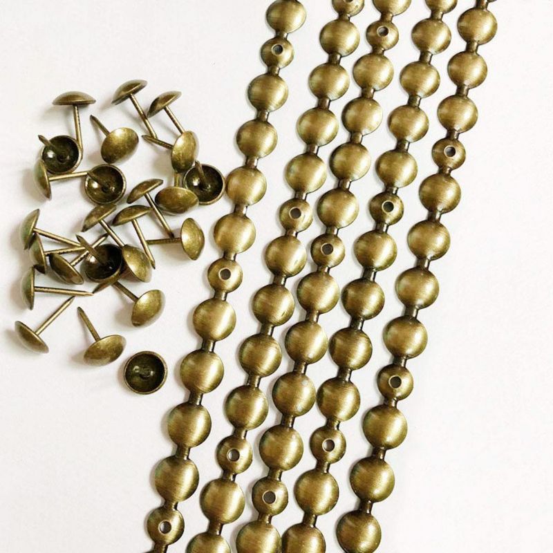 Brass Gold Plated Metal Upholstery Sofa Nail Tacking Strip, Renaissance Metal Upholstery Tack Strip
