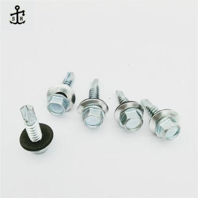 Zinc DIN 7504K Hex Head Self Drilling Screws Self Drilling Flange Screw Made in China