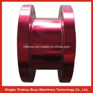 OEM Machined Red Anodized Aluminum Flange