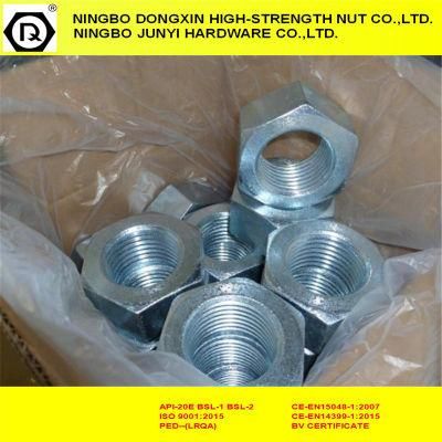 Zinc Plated DIN934 Hex Nut Fasteners by Carbon Steel
