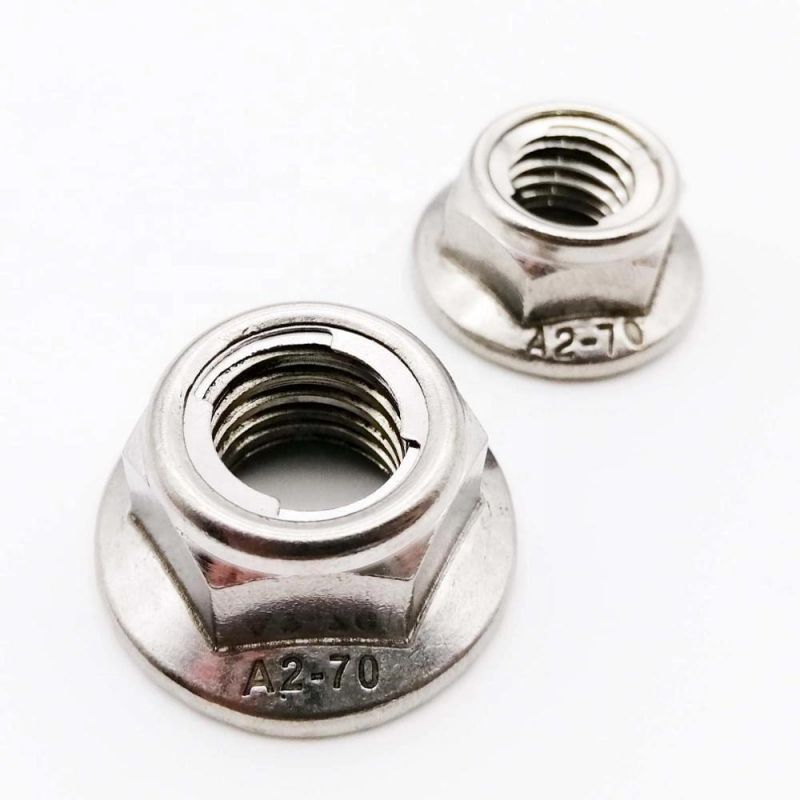 GB6187 Galvanized Hexagonal Flange Lock Nut Flange Surface Anti-Loosening Nut with Gasket Check Nut