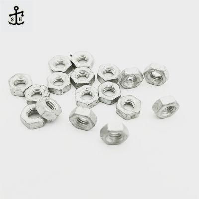 Chinese Factory Small Size Hexagon Carbon Steel Dacromet DIN934 Nuts