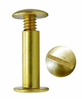 Leather Binding Female and Male Brass Binding Chicago Screws