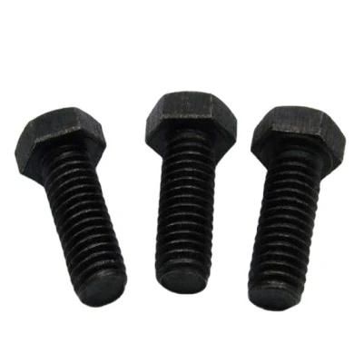 China Wholesale Fastener Hardware 8.8 Grade DIN931 DIN933 DIN934 Black Steel Hex Bolts and Nuts