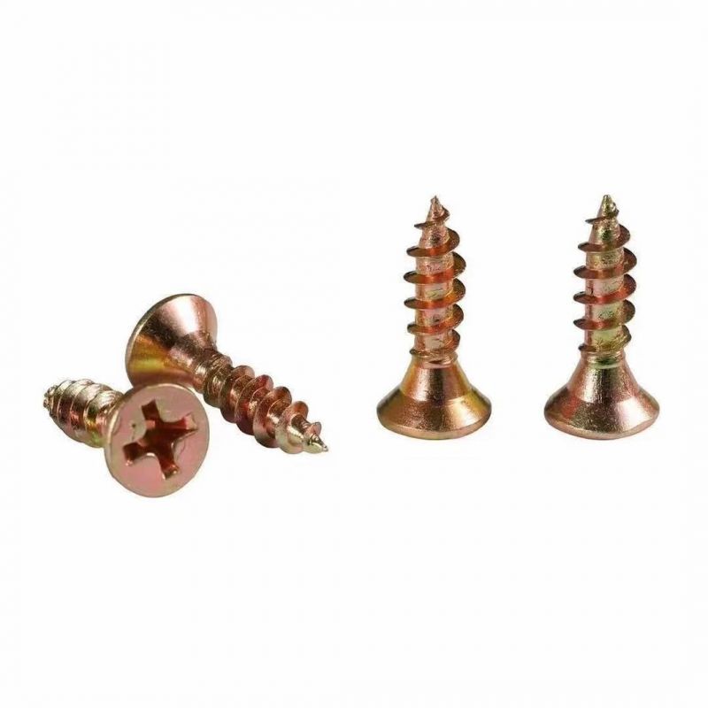 Fiber Nail Color Zinc Plus Hard Cross Flat Head Tapping Screw Countersunk Head Wood Screw Wallboard Nail Drywall Nail