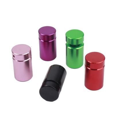 Anodized Aluminum Round Standoff Stainless Steel Wall Mounted Sign Stand off Spacer, Mirror Glass Screw Standoffs