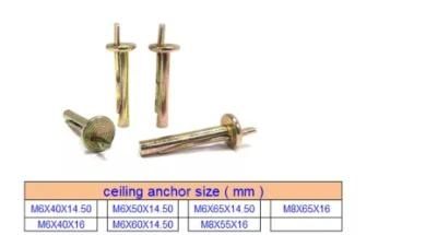 Best Quality Galvanized Steel Hammer Drive Nail Type Concrete Ceiling Anchor
