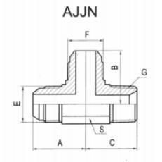Competitive Price Hydraulic Adapters Male Fittings Bsp Jic Male 74° Cone or NPT Male Run Tee