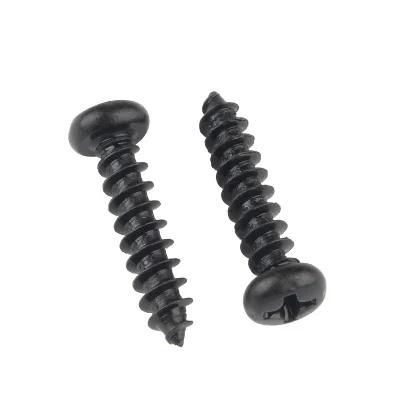 Black Cross Round Head Self Drilling Screws GB70-85