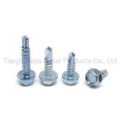 China Wholesale Galvanised Metal Hexagon Head Hex Self Drilling Screw