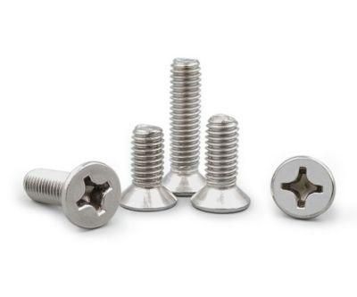 GB819 Stainless Steel Cross Recessed Countersunk Head Micro Machine Electric Screw