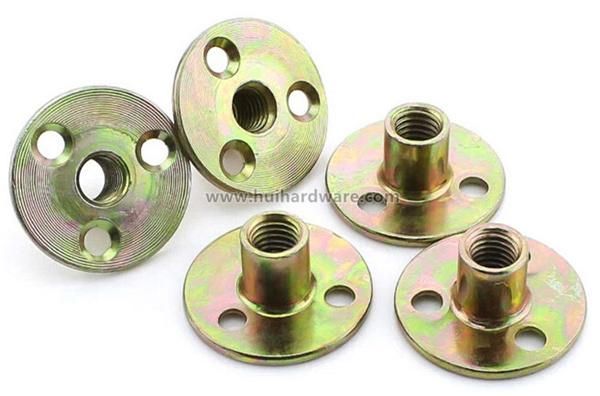 Steel Zinc Plated T Nuts with Holes