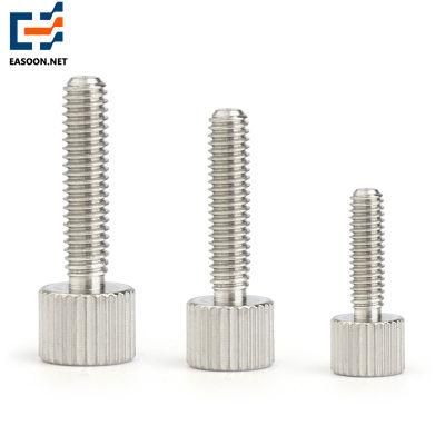 Customized Stainless Steel Knurled Thumb Screw Ni Plated High Precision Stainless Steel Handle Knob M6 M8 Thumb Screws