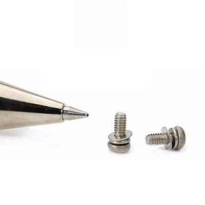 Small Stainless Steel Sems Torx Round Pan Head Combination Screw