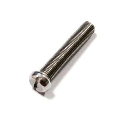 M4 M5 DIN84 Stainless Steel Pan Slotted Round Head Screw