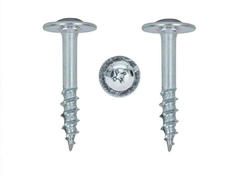 Zinc Steel Deep / Coarse Thread Modified Truss Head Phillips/Torx Drive Wood Construction Screws