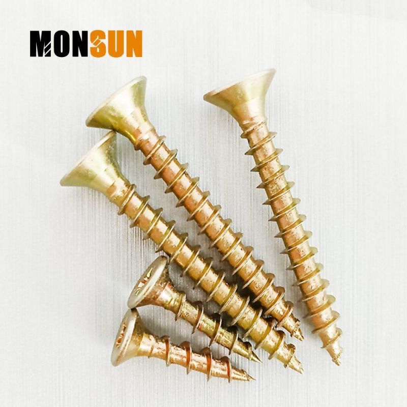 Zyp Double Countersunk Head Phil Drive Galvanized Particleboard/ Chipboard Screws Made in China