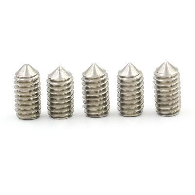 DIN553 GB71 Slot Head Screw with Taper End Tightening Slotted Set Screws with Cone Point M1.6 M2 M2.5