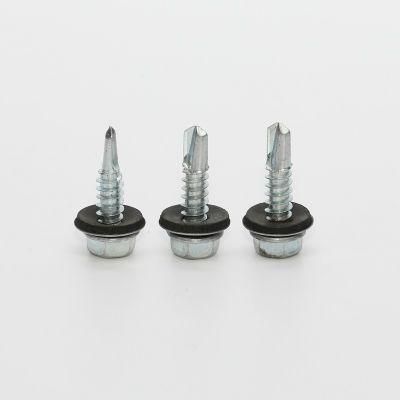 C1022 DIN 7504 Hot DIP Galvanized Hexagonal Head Screw M8 Screw Self Drilling Screw with Washer Self Drilling Screws Fastener for Wood