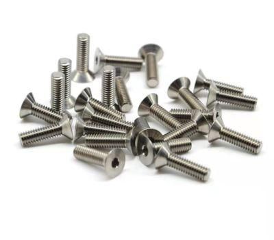 Titanium Hexagon Socket Countersunk Head Cap Screws Titanium for Bike