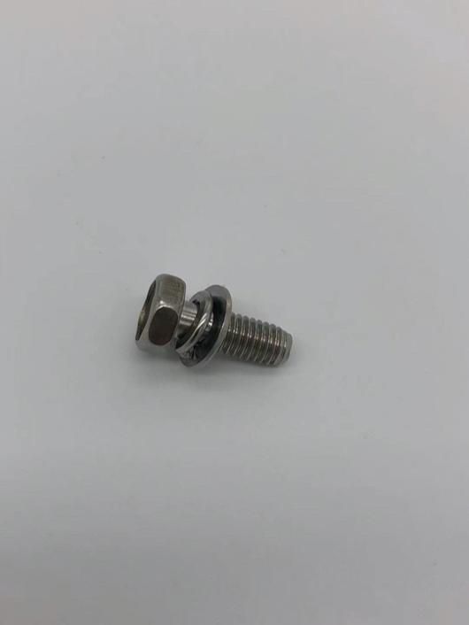 Stainless Auto Parts Hexagon Flange Screws with Spring Hooks, Hex Bolt, Flange Screws, Hexagon Screws