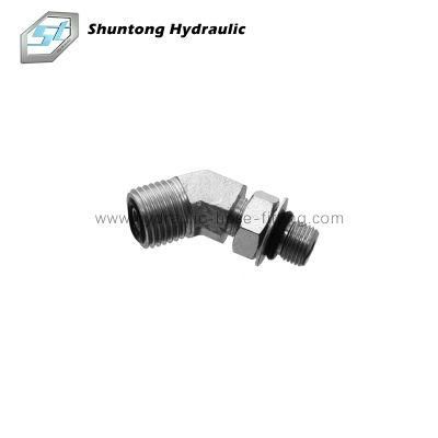 Hose Nipple Hose Adapter 45&deg; Orfs Male O-Ring or Bsp Male O-Ring