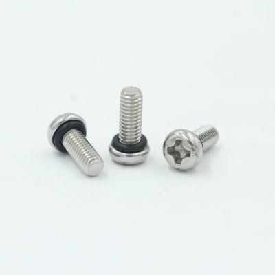 High Quality Pan Cross Head Locking Screws with Rubber Washers