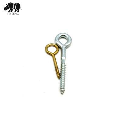 Special Blunt Thread White or Yellow Zinc Plated Sharp Point Welded Eye Hook Screw
