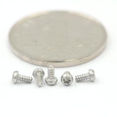 Small Six Lobes Hex Socket Stainless Steel Pan Head Torx Screw