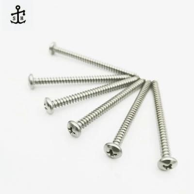 Good Price and Quality St2.2-St6.3 DIN 7981 Stainless Steel Phillips Cross Recessed Pan Head Self Tapping Screws Made in China