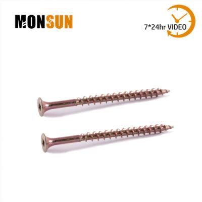 Yellow Zinc Plated Galvanized Square Drive/Phillips/Torx Bugle Head Exterior/Outdoor Decking Screws/Tornillo