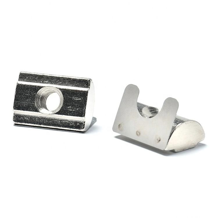 Nickel Plated T Nut Sliding Screw Nut for 2020 2040 2080 4040 Aluminum V Slot 3D Printers Profile