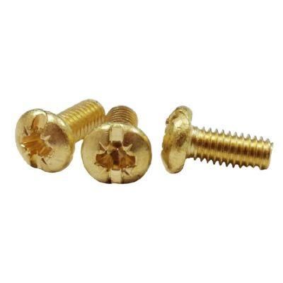 Customized Brass M2 M3 M4 M5 M6 M8 Pan Head Pozi Drive Machine Screws