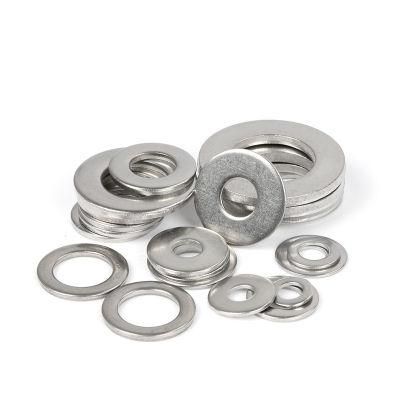 A2-70 Grade M3-M30 Samples Flat Washer Stainless Steel Metal Flat Washer for Bolts