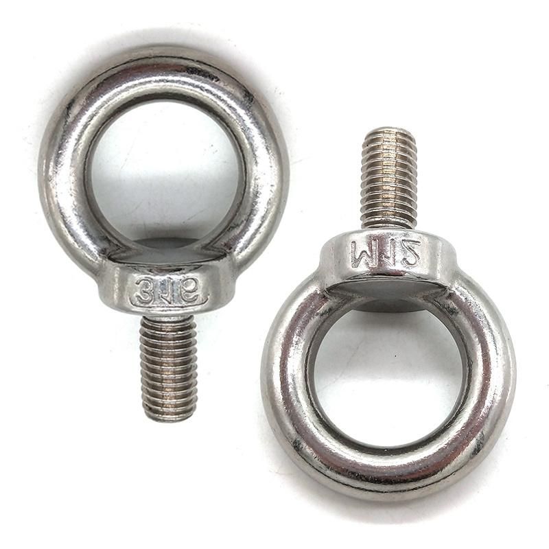 High Precision Heavy Load M5-M30 Stainless Steel DIN580 Concrete Lifting Eye Bolts