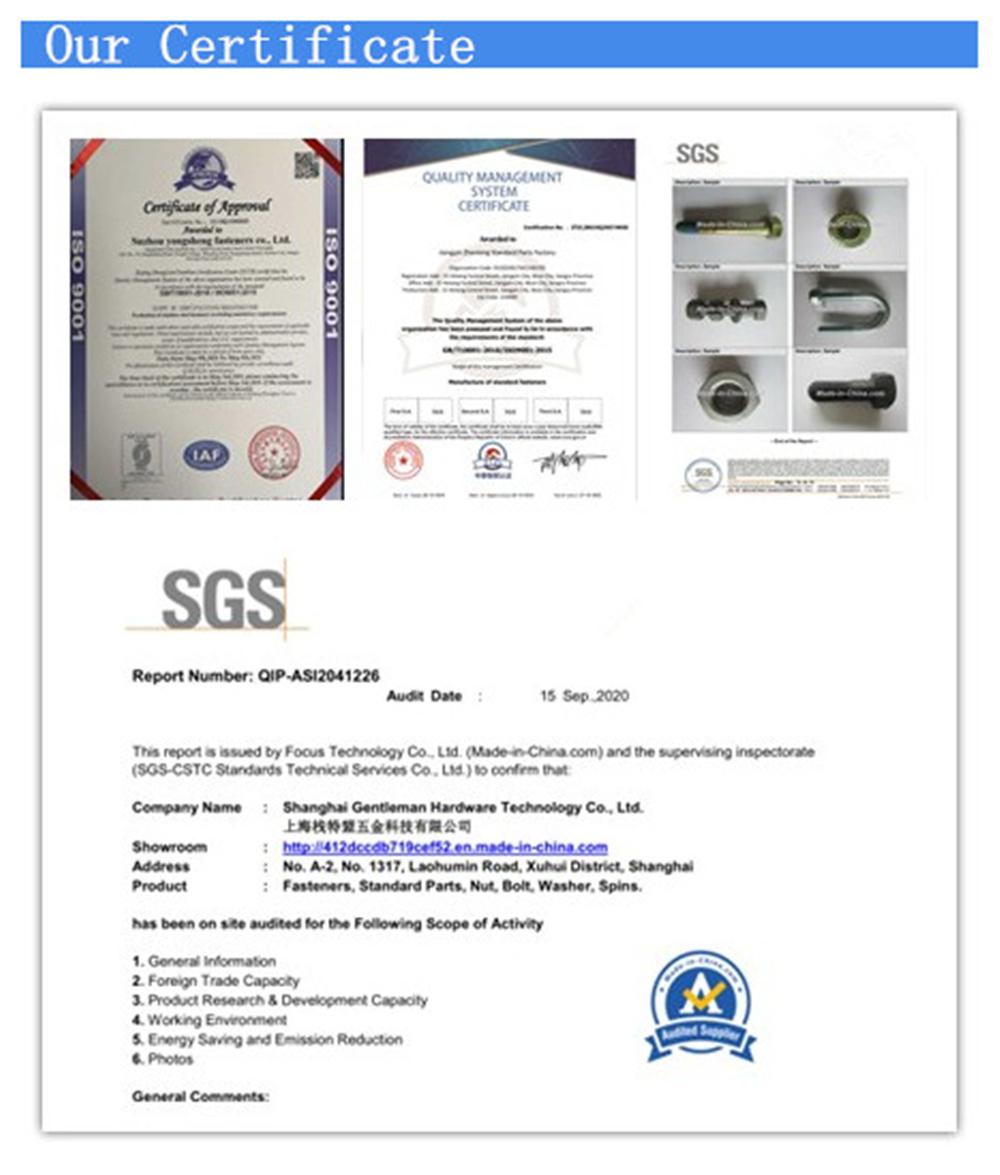 Ss Auto Spare Parts DIN933 Hexagon Bolt Made in China