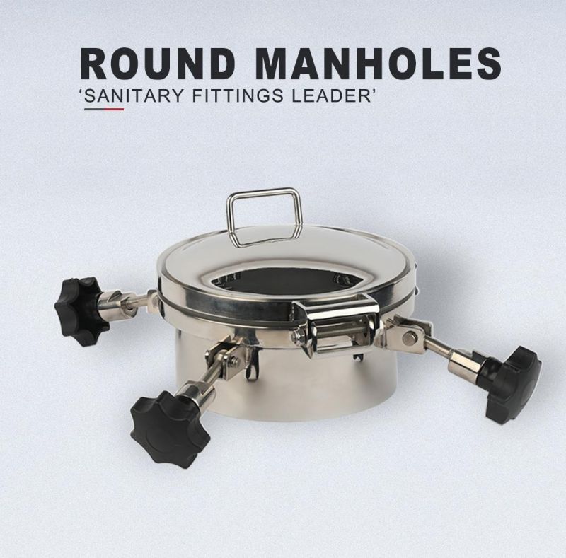 Sanitary Stainless Steel Round Manhole Cover with Pressure