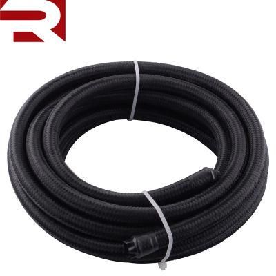 An6 Stainless Steel Cover Braided PTFE Gas Fuel Hose Line
