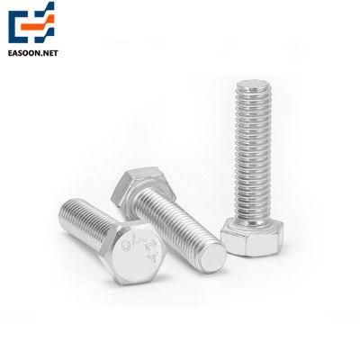 SUS304 SUS316 Hex Bolt DIN931 (Half Thread building hardware &amp; fasteners) Made in China Structural Stud Bolt Heavy Hex Cap Bolt