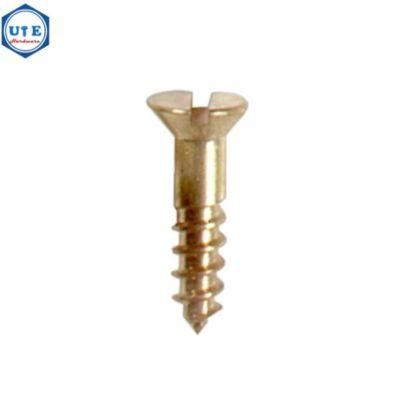 Brass Countersunk Head Slotted Drives Wood Self Tapping Screw DIN97 for M2X8 to M2X18