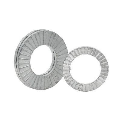 Two-Fold Dual Stacked Double Stack Self Locking Washer