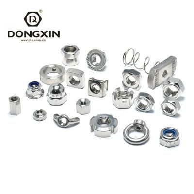 High Strength Prevailing Torque Type Hexagon Nuts with Non-Metallic Insert Hex Nylon Lock Nut with Factory Price