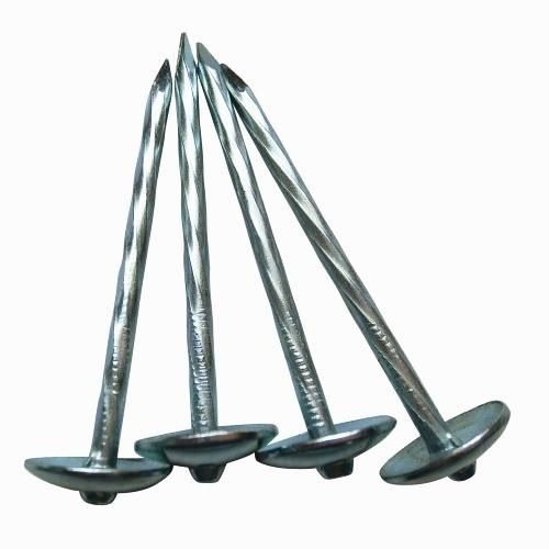 Zinc Plated Umbrella Roofing Nails with Rubber Washer