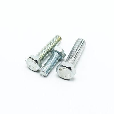 DIN-931 DIN-933 Carbon Steel Hex Head Bolt Grade 4.8/6.8/8.8 Galvanized Zinc Plated Hexagon Bolts