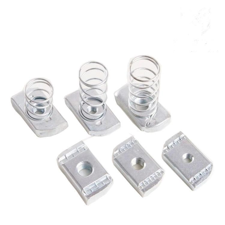 Stainless Steel Channel Nuts with Long Spring