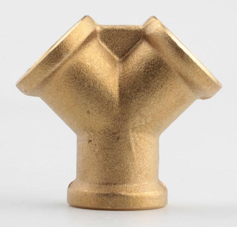 Xhnotion Air Fitting Pneumatic Female Y Nickel Plated Brass Connector