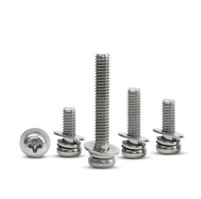 Truss Pan Head Slotted Phil Combination Drive Machine Screw Bamboo Shape Screw Combination Screw